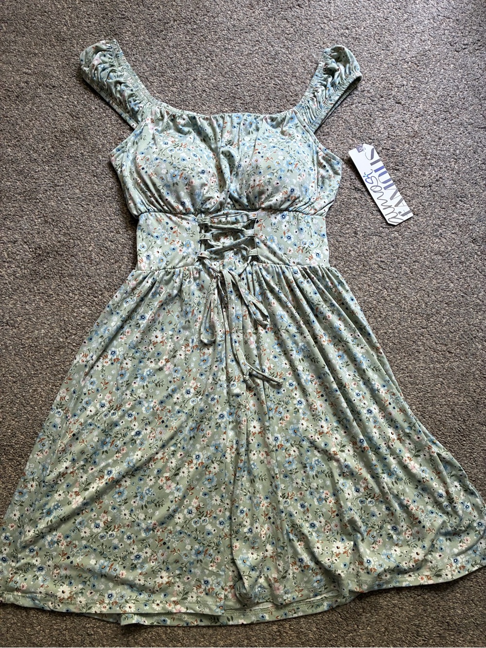 NWT Almost Famous Fairy Corseted Mini Dress (S)